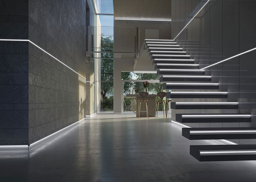 Stairs and Handrails Lighting