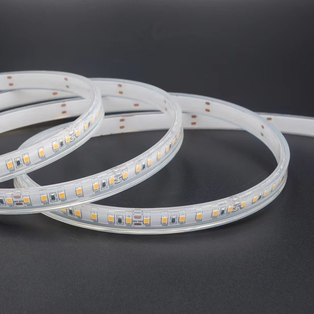 Width 10mm,2835 Single color with waterproof tube,DC24V,120LED/M,IP65